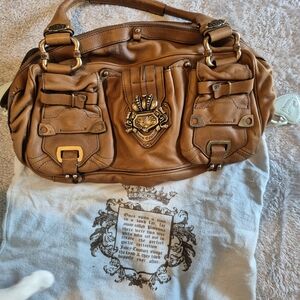 Juicy Couture Y2k Leatherown and Gold Sh